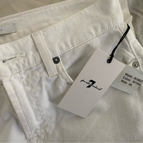 NWT 7 For All Mankind Women's Denim Mini Skirt (Size 25) - Picture 8 of 9